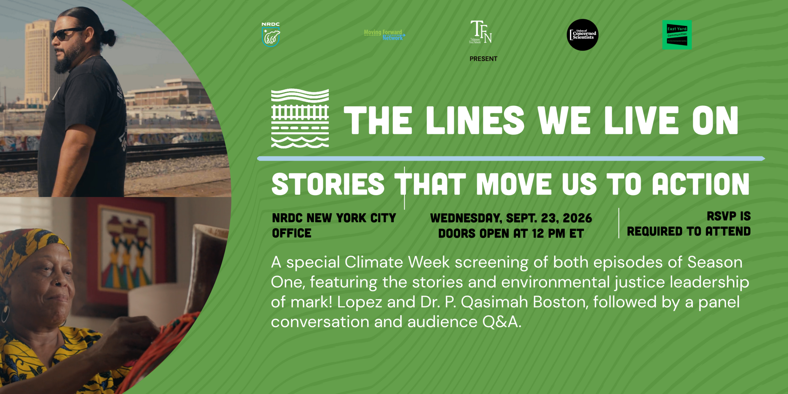 GREEN THE LINES WE LIVE ON (Banner)